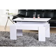 Kendra table basse transformable plateau relevable
