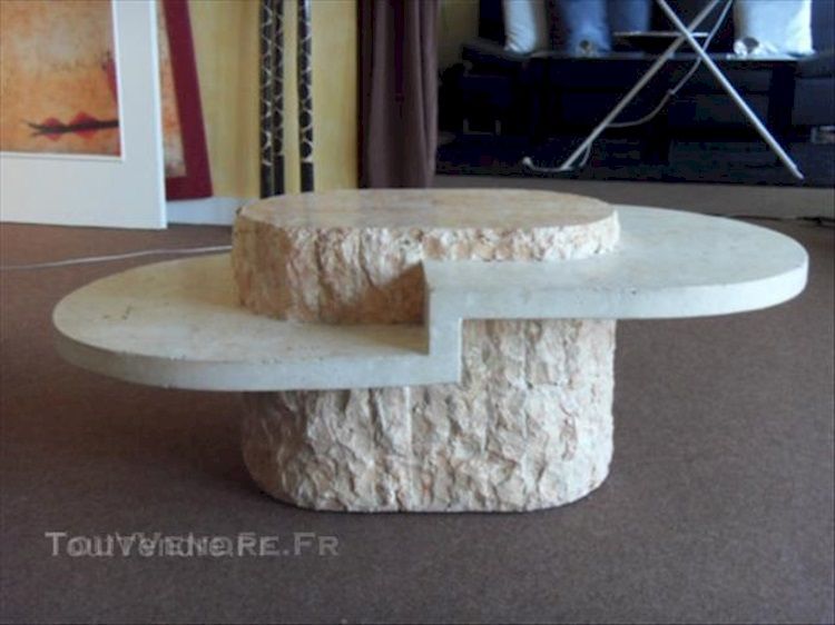 Table basse facon marbre