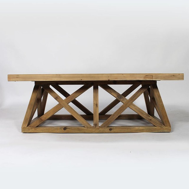 Table basse longue bois