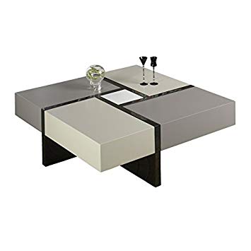 Table basse carrée grise