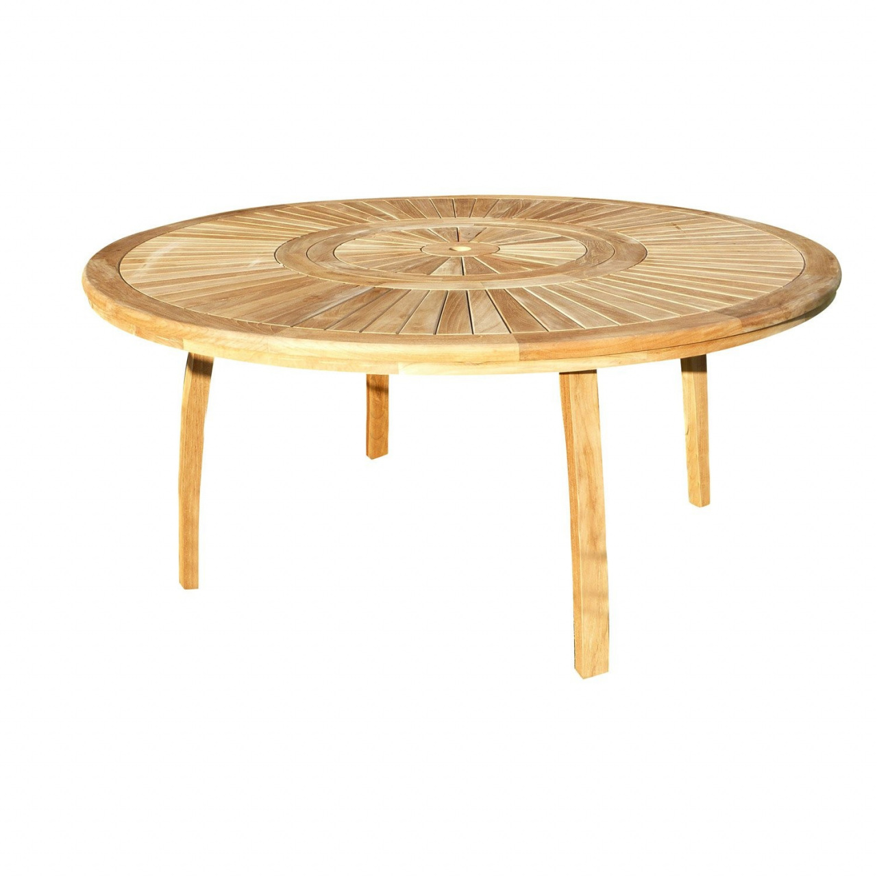 Table basse ronde bois exterieur