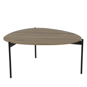 Table basse metal bois design