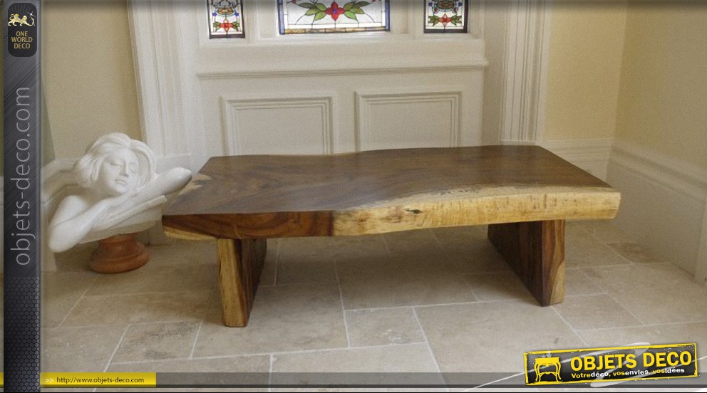Table basse salon bois rustique