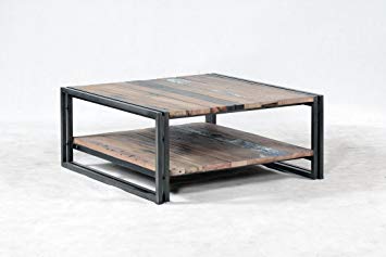 Table basse industrielle 2 plateaux