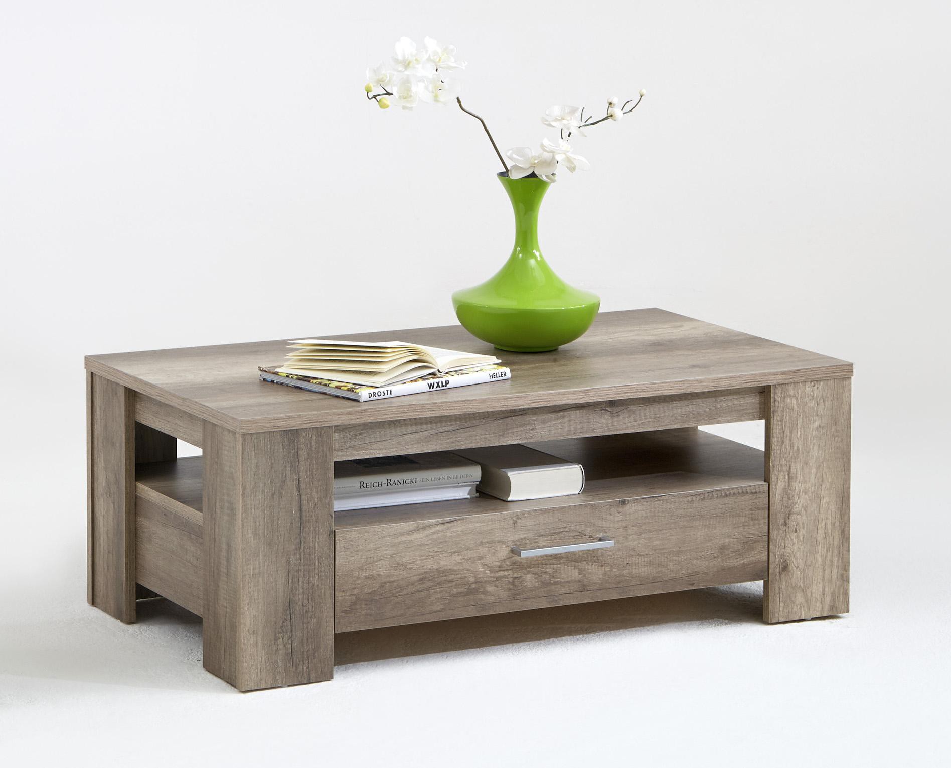 Table basse avec tiroir en bois