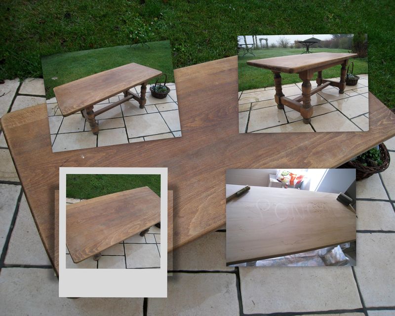 Customiser table basse bois