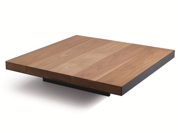 Table basse carrée bois design
