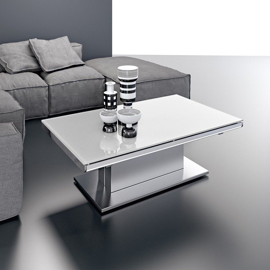 Table basse relevable transformable