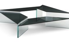 Table basse verre design roche bobois
