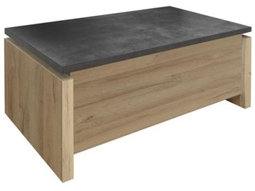 Table basse en métal et bois longueur 130cm clayton
