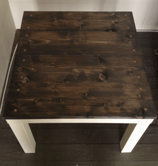 Customiser une table basse en bois