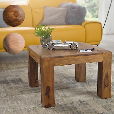 Table basse bois foncé rustique