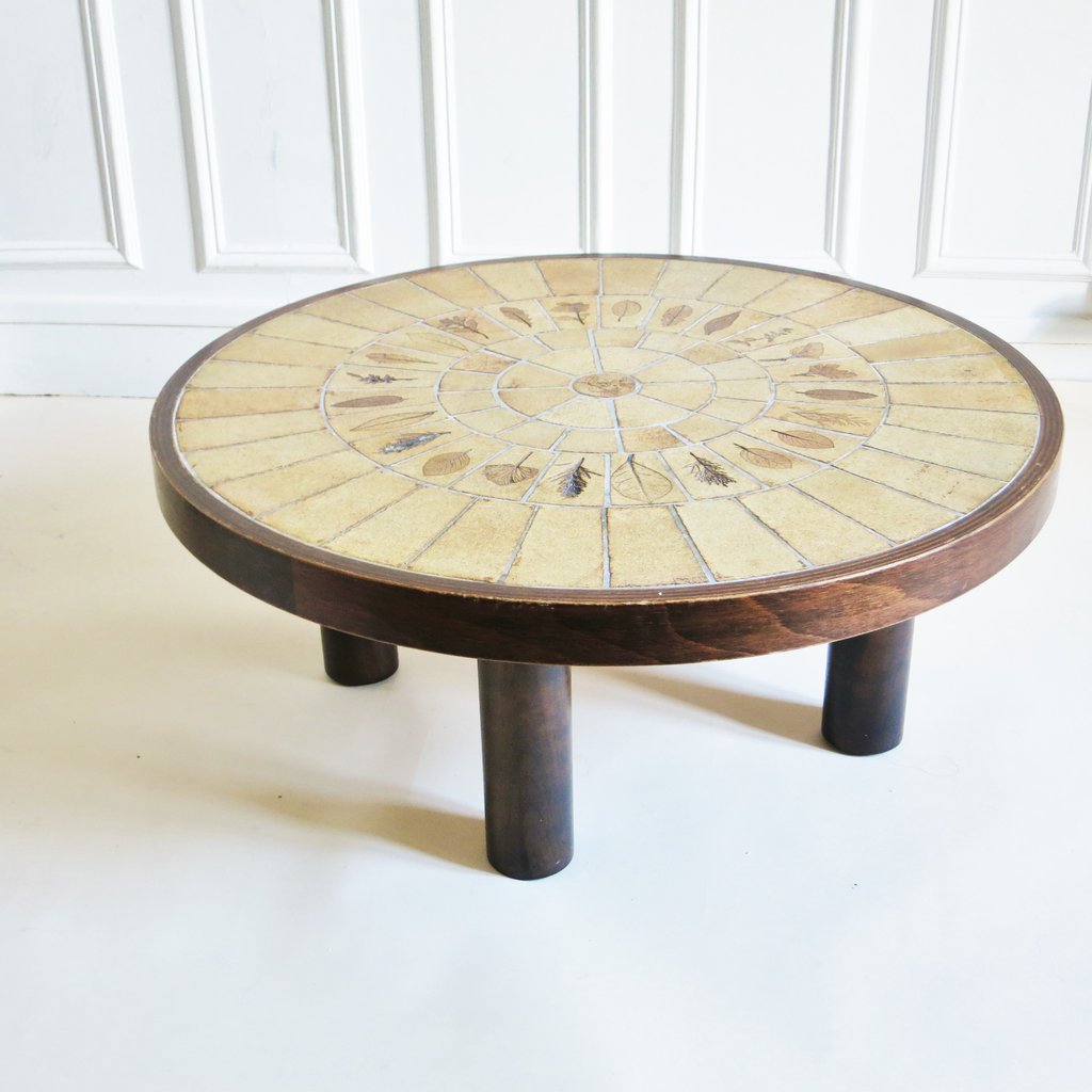 Table basse ronde capron