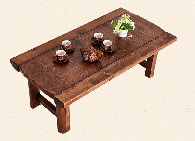 Table basse japonaise bois
