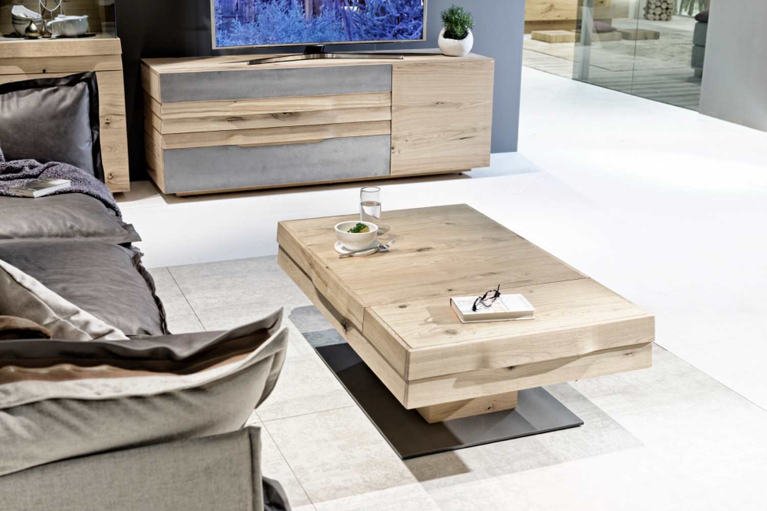 Table basse bois transformable