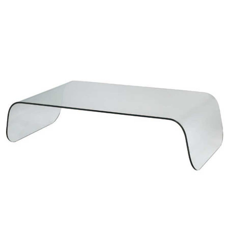 Table basse en verre gris