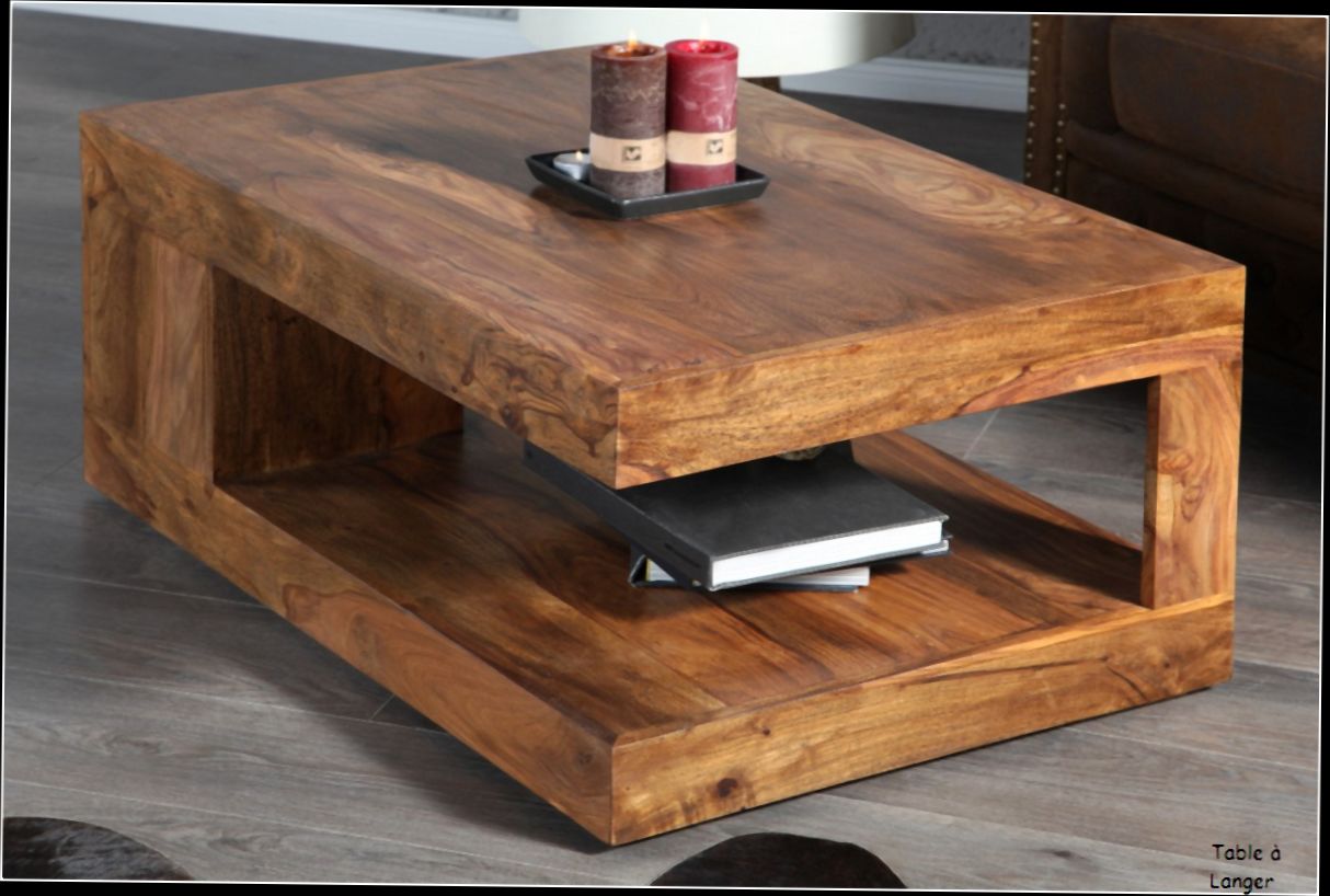 Table basse en bois contemporaine