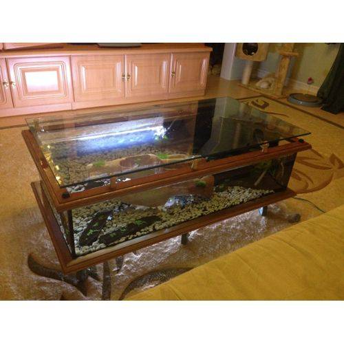 Vente table basse aquarium