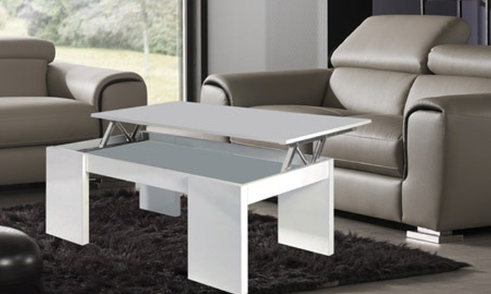 Table basse plateau relevable groupon