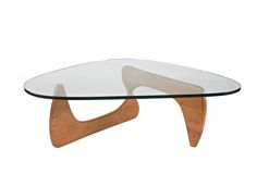 Table basse design bois verre