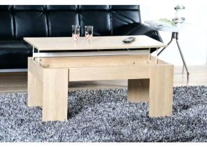 Table basse relevable carrera chene clair