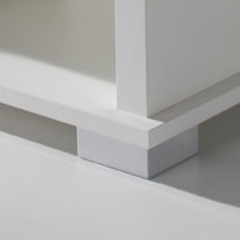 Table basse relevable blanc contemporaine mathias