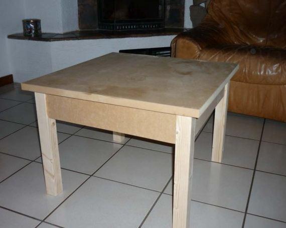 Construire table basse en bois