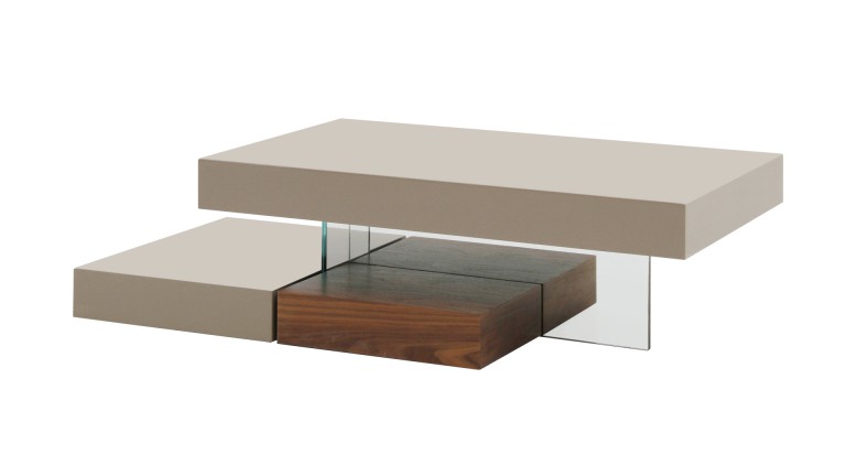 Table basse design bois et laqué