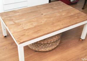 Renover une table basse en bois et verre