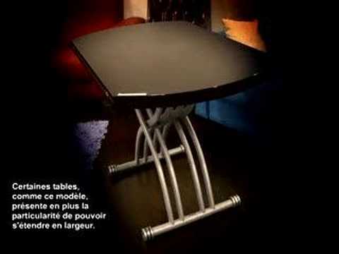 Table basse relevable youtube
