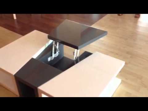 Youtube table basse relevable