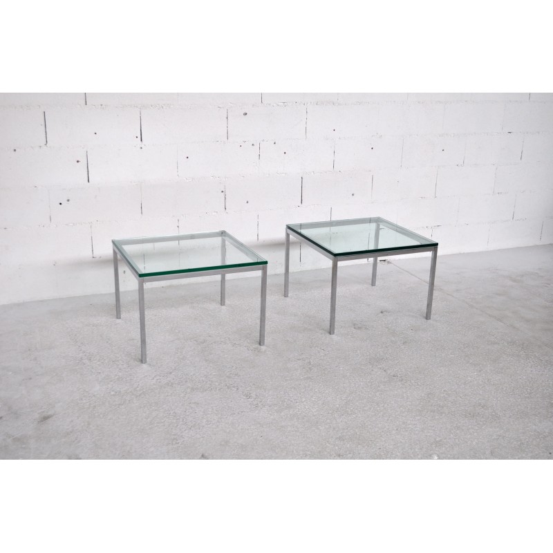 Table basse florence knoll verre