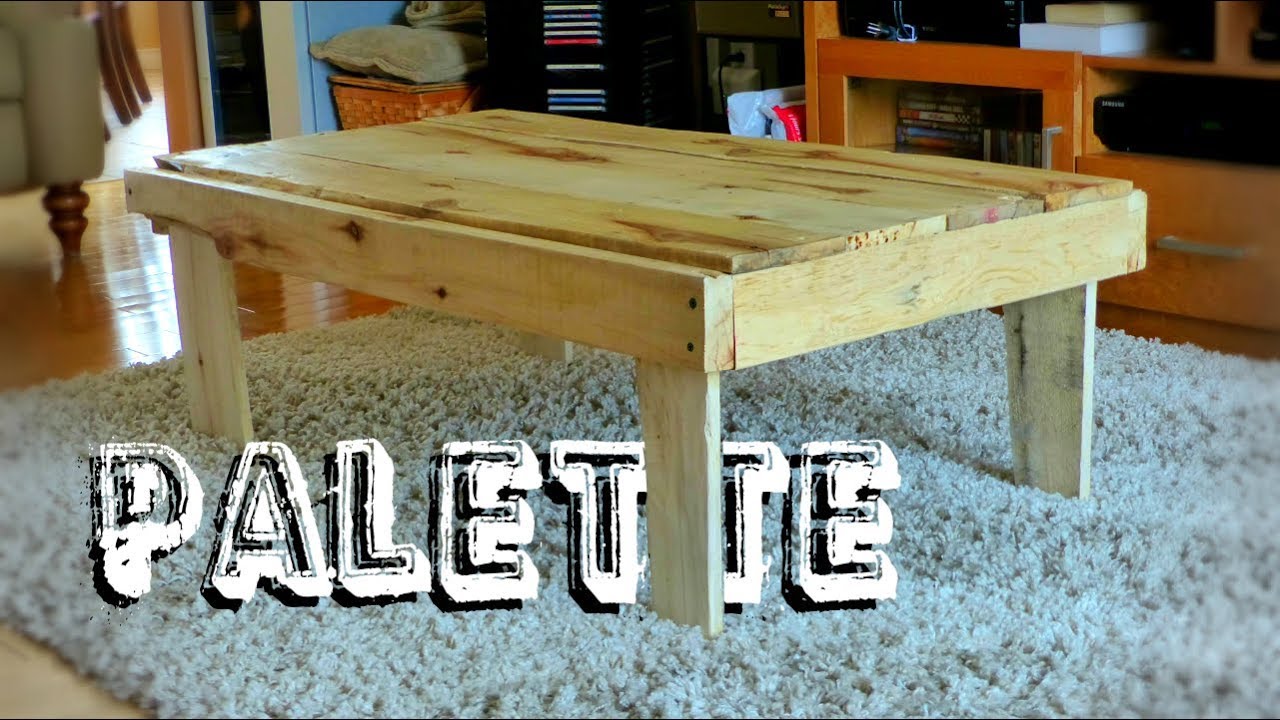 Table basse en bois de palette