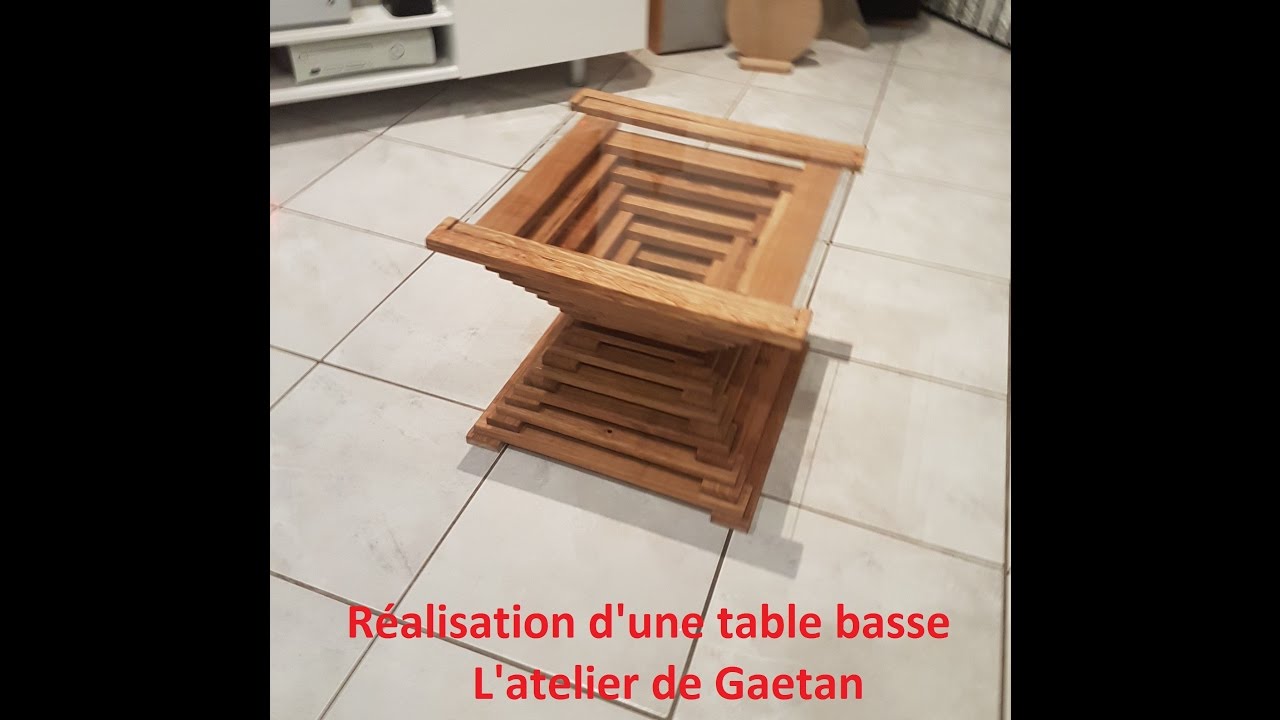 Construire table basse bois