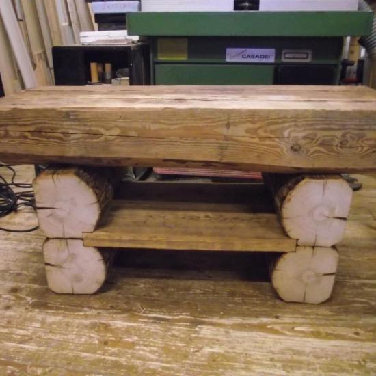 Table basse vieux bois