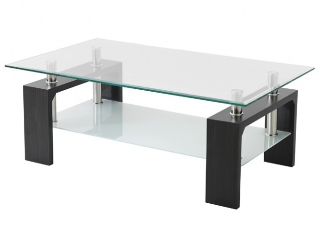 Table basse carrée effet beton
