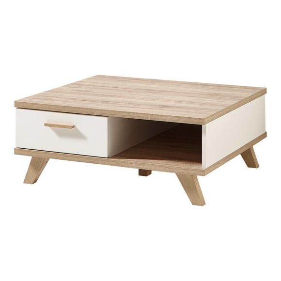 Table basse a tiroir en bois