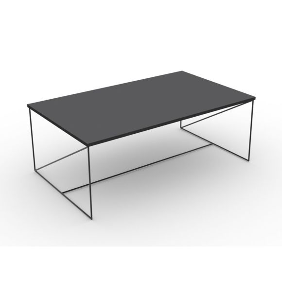 Table basse bois gris anthracite