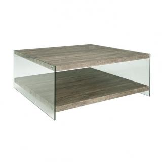 Table basse carrée verre 90 x 90