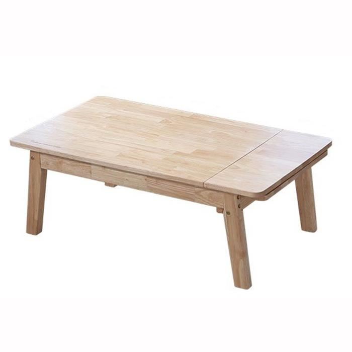 Table basse en bois extensible