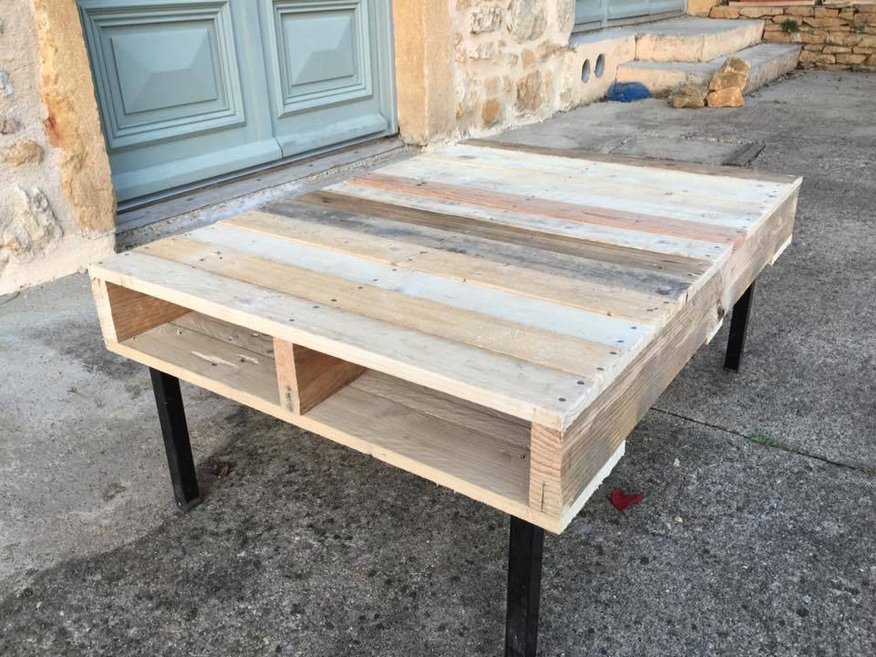 Pied table basse palette