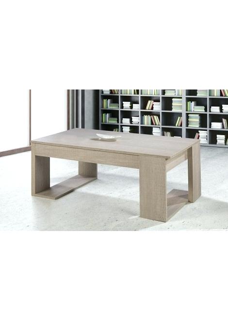 Table basse relevable carrera chêne clair