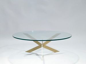 Table basse ronde en verre