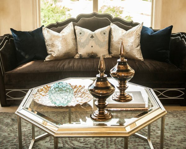 Table basse en verre maroc