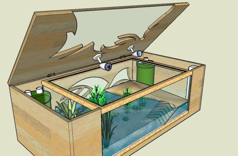 Fabriquer une table basse aquarium