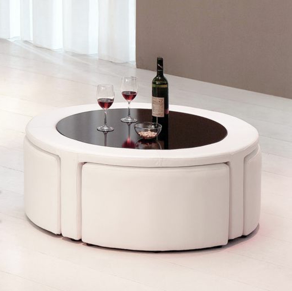 Table basse ronde bar