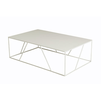Table basse blanc mat design