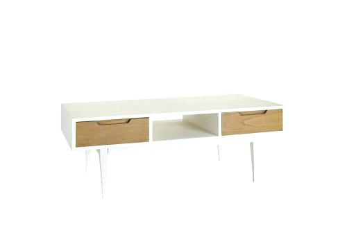 Table basse scandinave blanche pas cher
