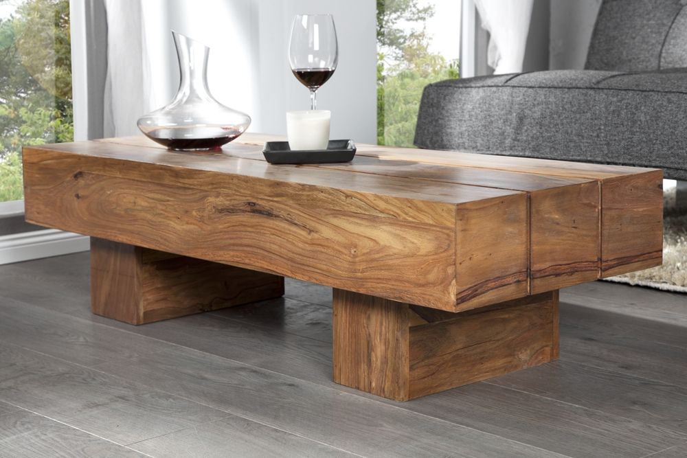 Table basse en bois de salon