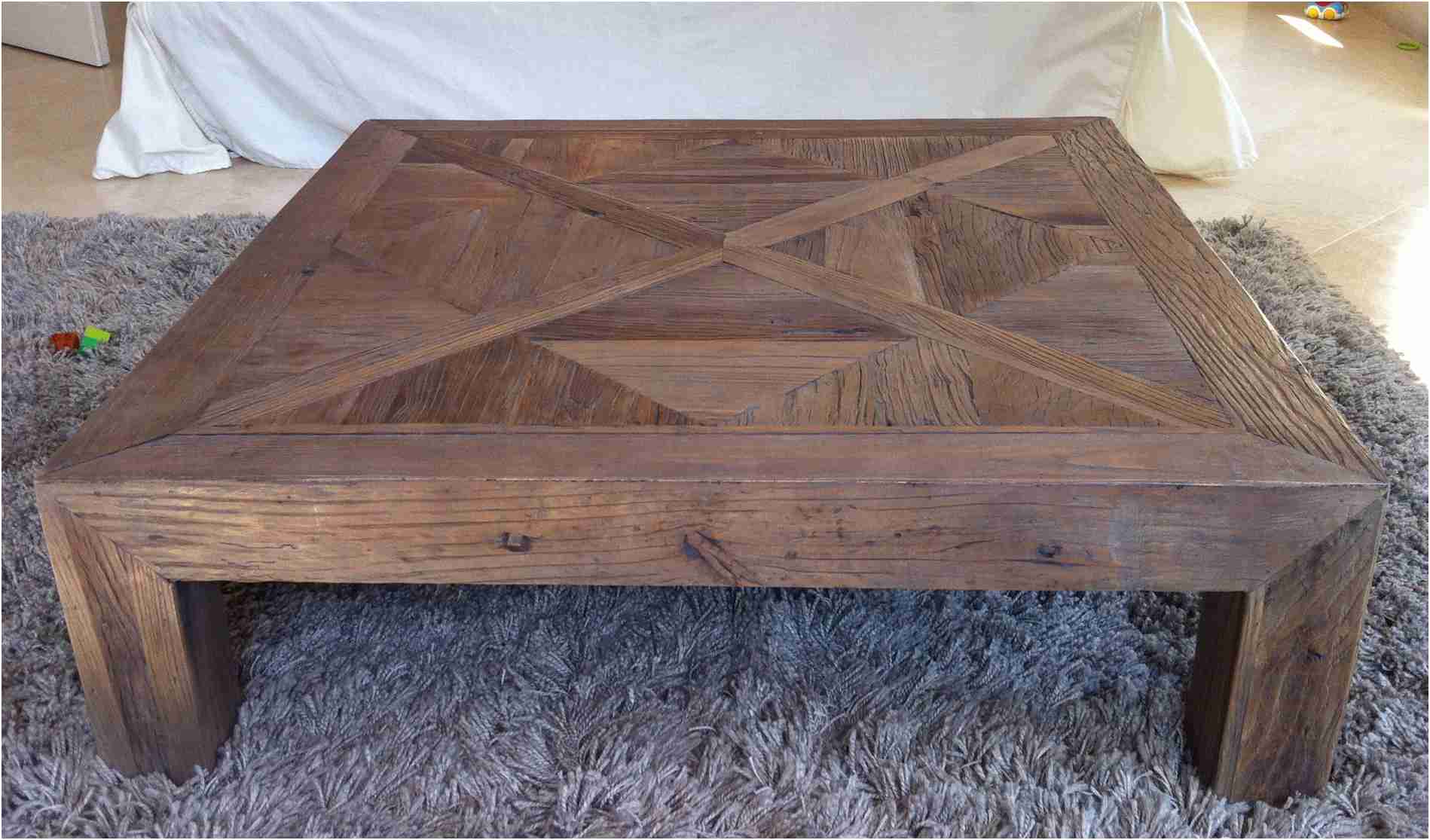 Table basse carrée bois maison du monde